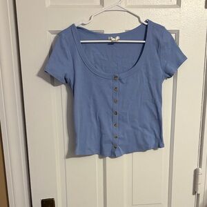 Bozzolo Light Blue Button-Down Women's Shirt